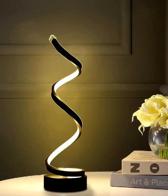 MODERN SPIRAL DIMMABLE NIGHTSTAND LAMP